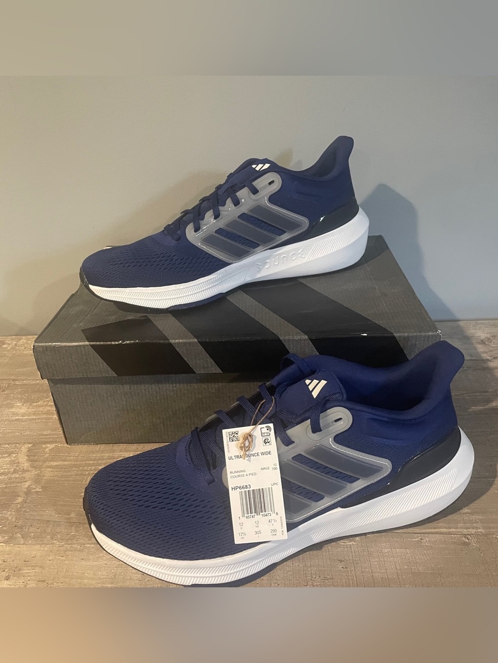 Adidas UltraBounce Running Shoes Victory Blue Men's Size 11 1/2